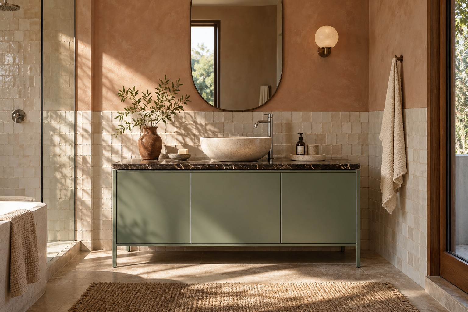 A welcoming bathroom — design concept