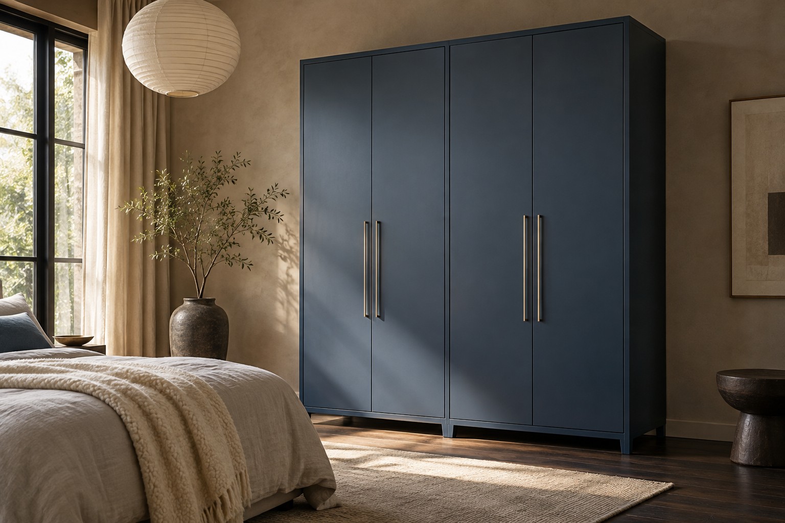 A calm bedroom wardrobe — design concept